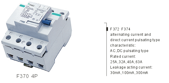 TF370 4P Residual Current Circuit Breaker