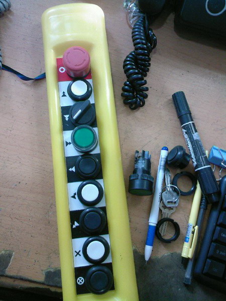 custom made button--with selection button