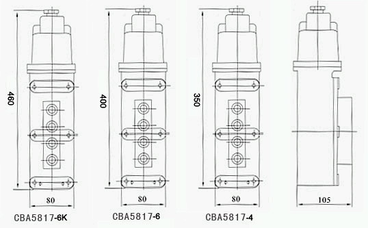 explosion proof pendent control switch for electric hoist