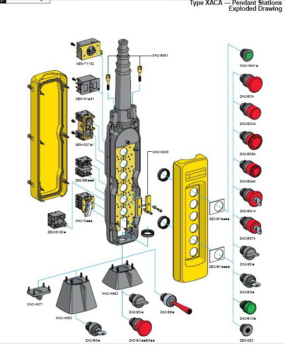 XAC PUSHBUTTON assembly