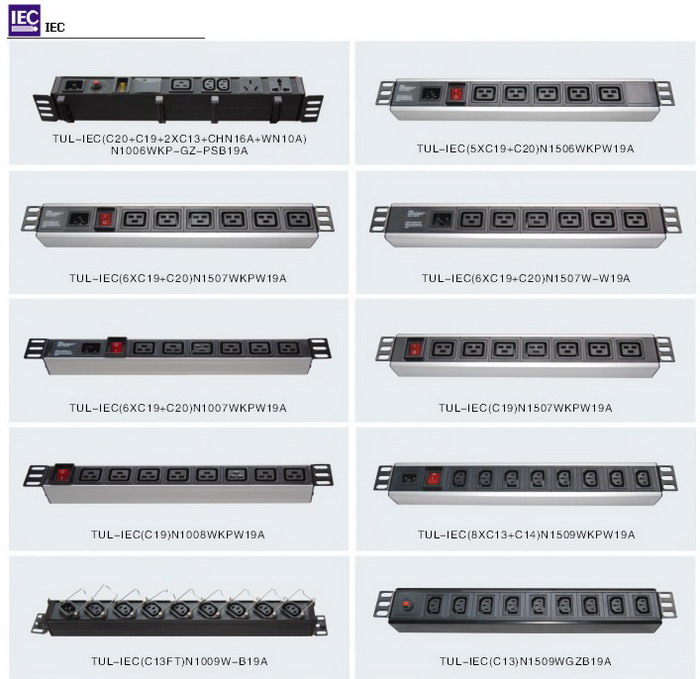 Related outlet configurations in this PDU family. Confirm the model, outlet count and electrical rating for your order.